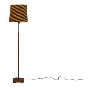 Lampadaire scandinave - laiton teck