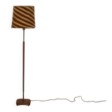 Lampadaire scandinave en teck et laiton 1960