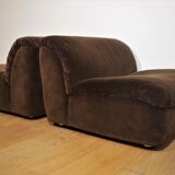 Modular crawler armchairs, 1970s, set of 5