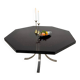 Octagonal dining table in resin, Italy 1970s