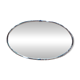 Oval chrome Art Deco mirror