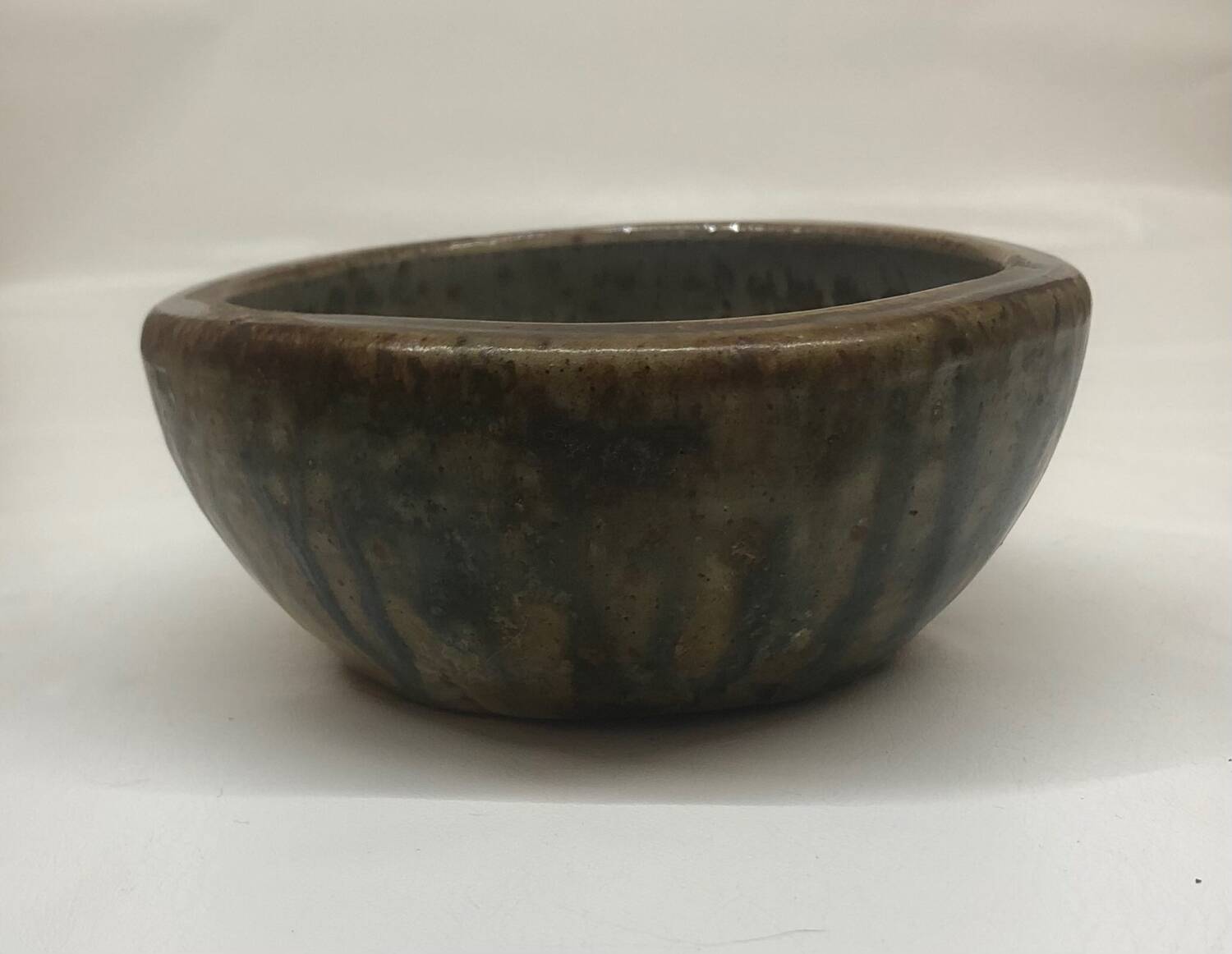 Pocket tray in Belgian flamed salted stoneware by Marcellus Aubry