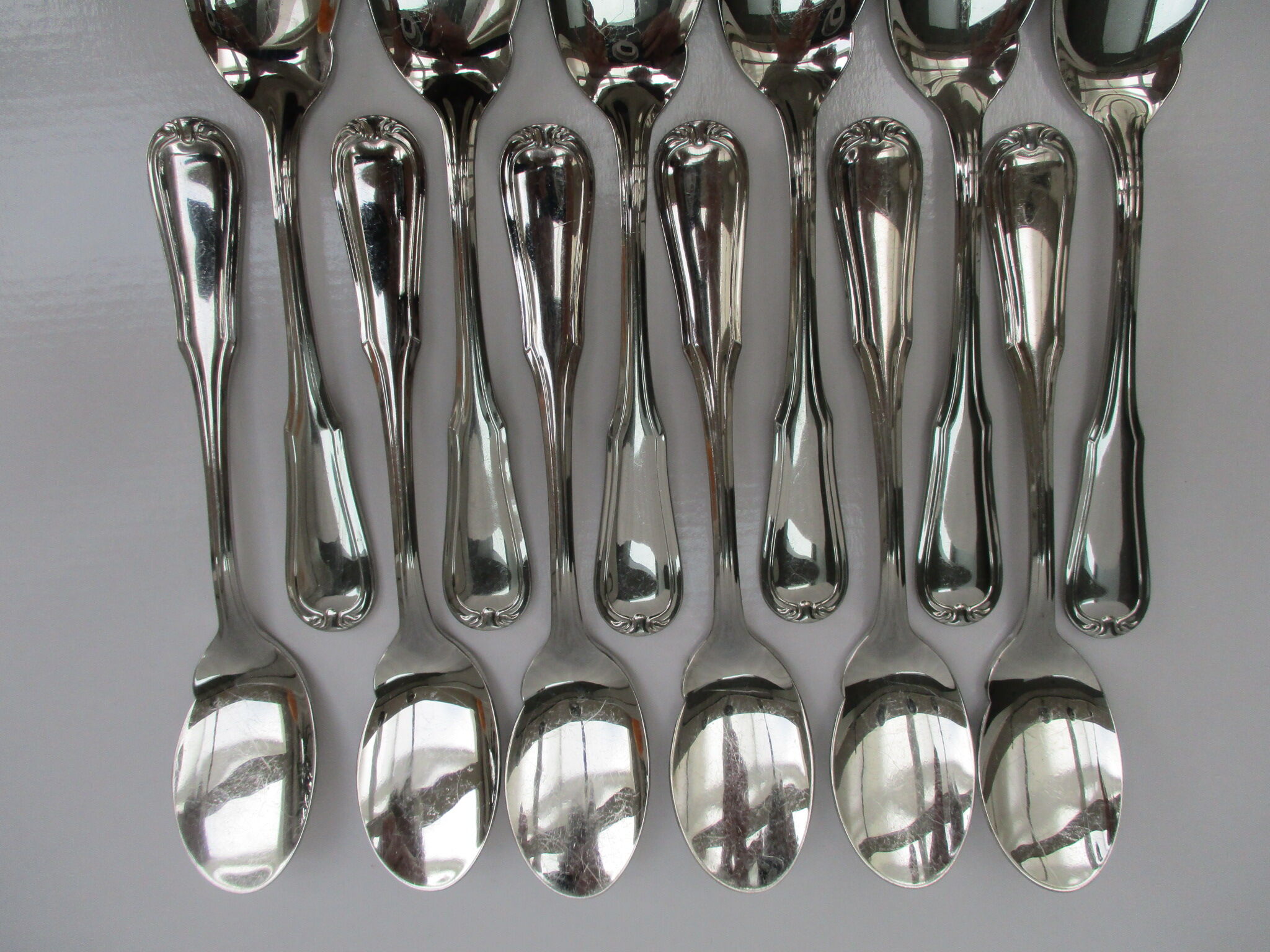 Silver metal spoons Berndorf