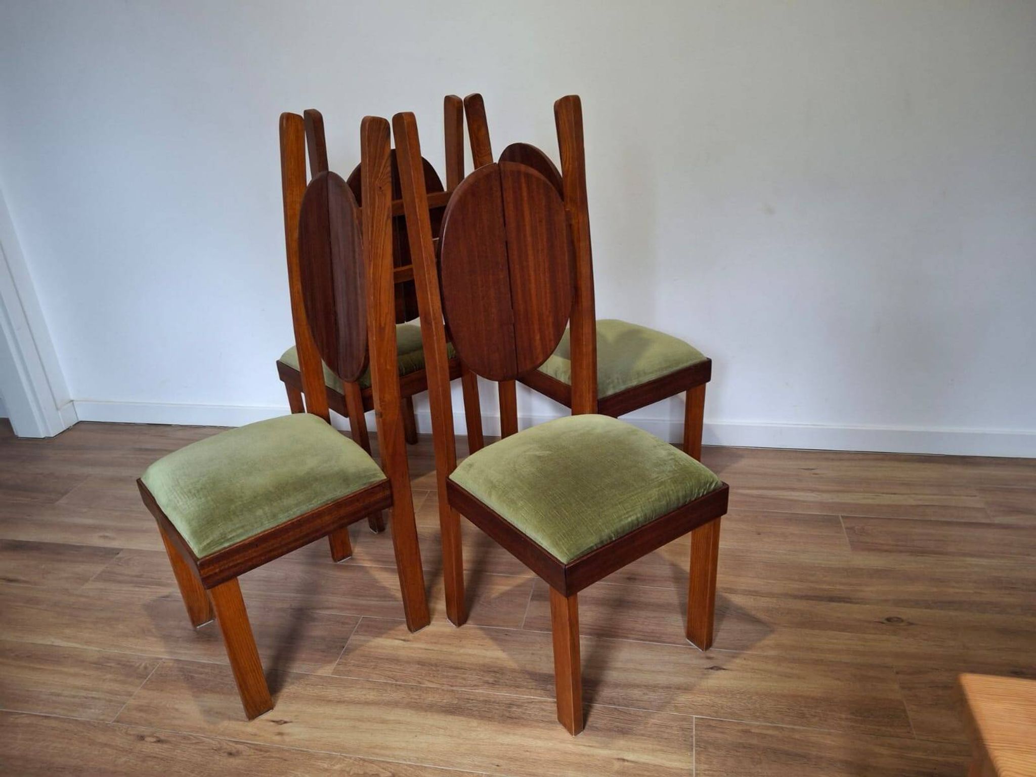 Set of four 1950s Chairs, Poland