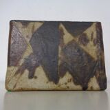 Vintage glazed studio ceramic vase by Trille Jørgensen, Denmark, 1970s.