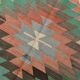 6x10 Decorative Rug, Soft Vintage Kilim Rug, Mint Green Area Kilim Rug,