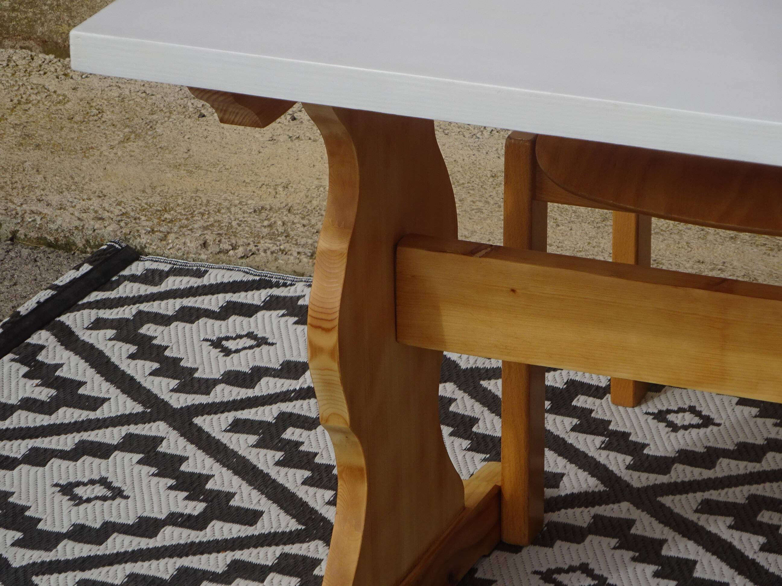 Wooden monastery table
