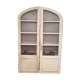 Old glass doors with rounded frame