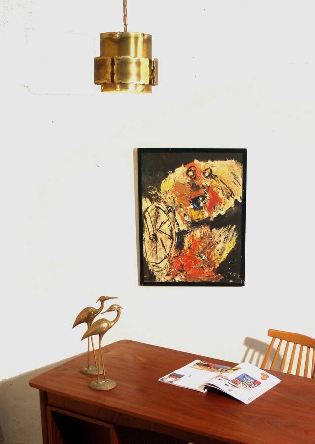 Svend Aage Holm Sorensen Danish brass design lamp
