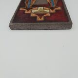 Jean Jaffeux enamelled lava plate