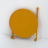 Yellow folding side table by Tord Bjorklund for Ikea, 1980
