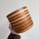Vintage brown ceramic planter