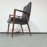 Fauteuil vintage en teck par Josef Hillerband pour Wilkhahn 1960