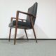 Vintage teak armchair by Josef Hillerband for Wilkhahn 1960s