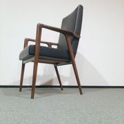 Vintage teak armchair by Josef Hillerband for Wilkhahn 1960s