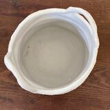 White basket pot cover