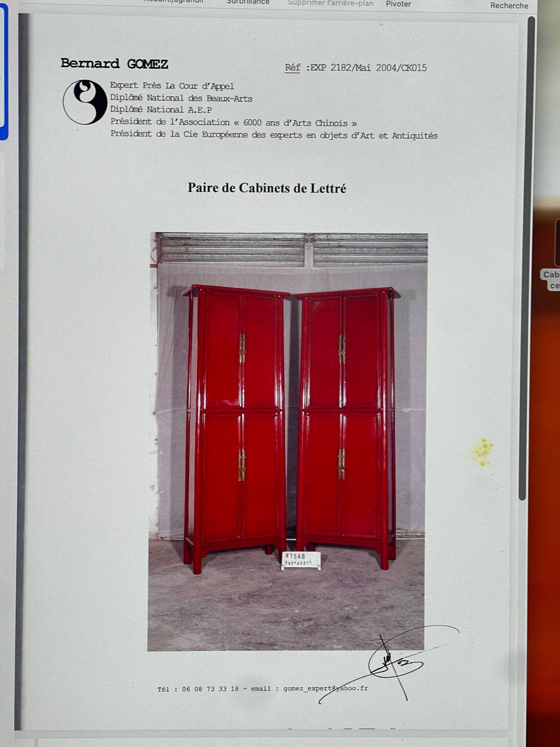 Chinese letter cabinets from the 19th century