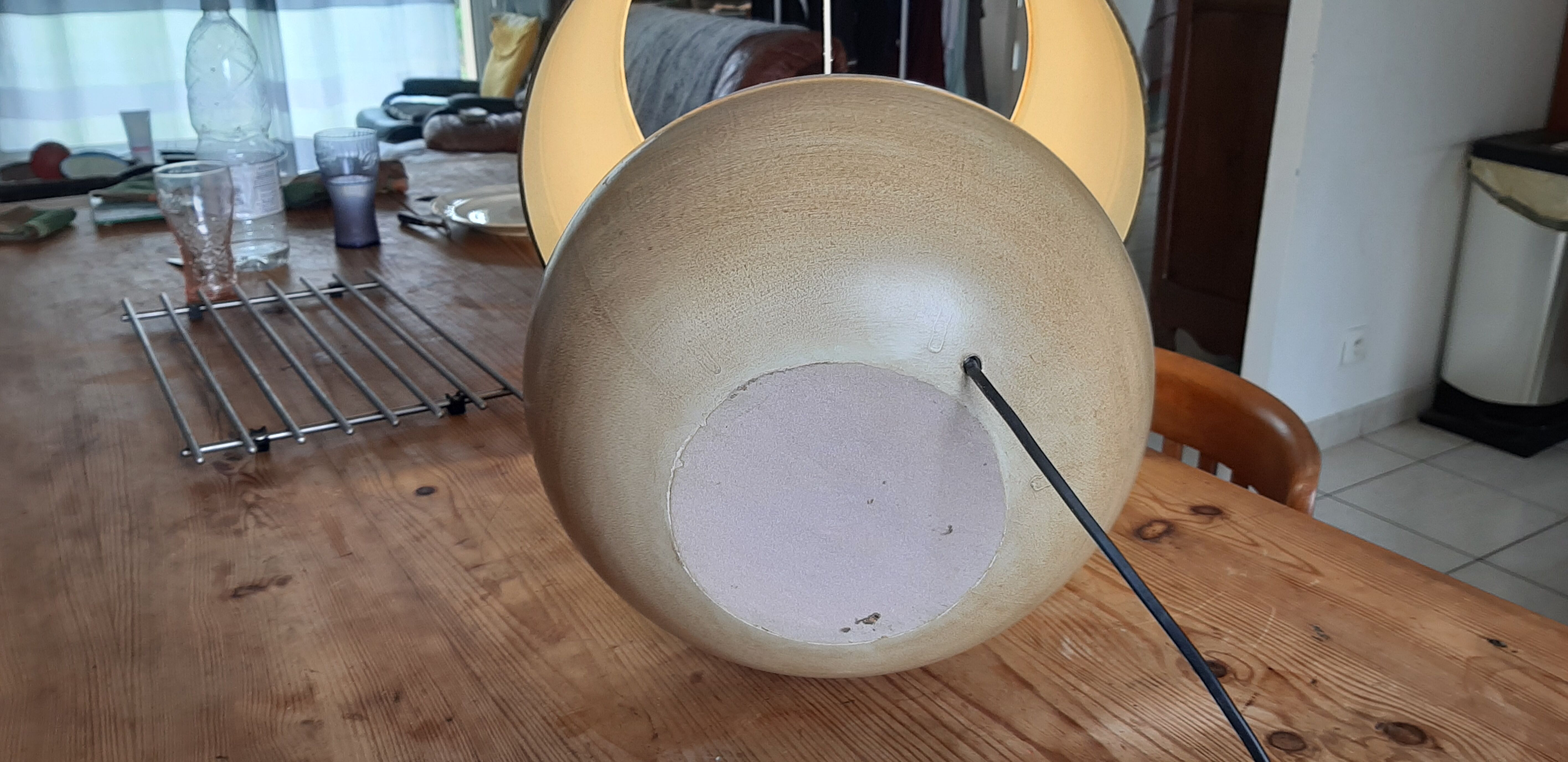 Vintage Sandstone lamp from the 60s