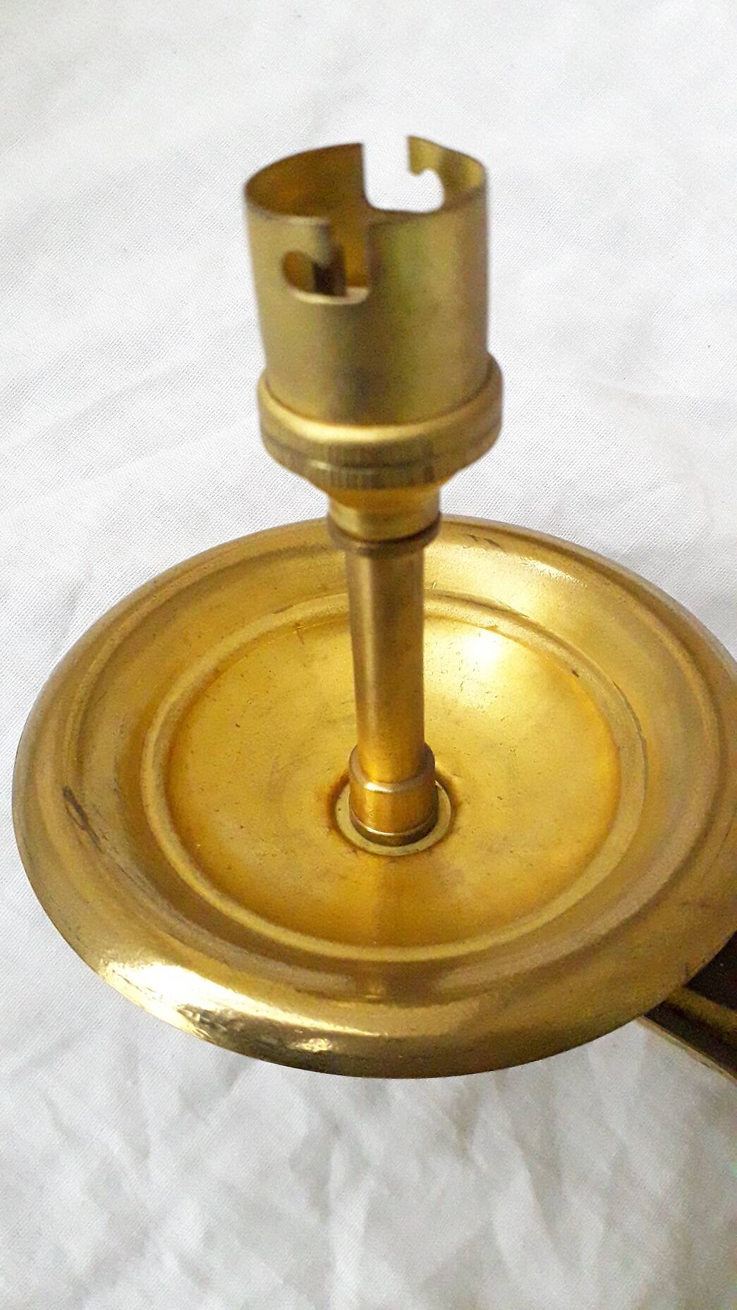 Pair of bronze wall lights