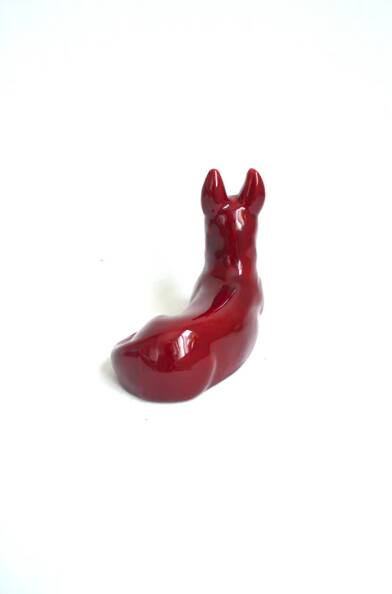 Chien en céramique
