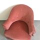 Toad in velvet chair pink