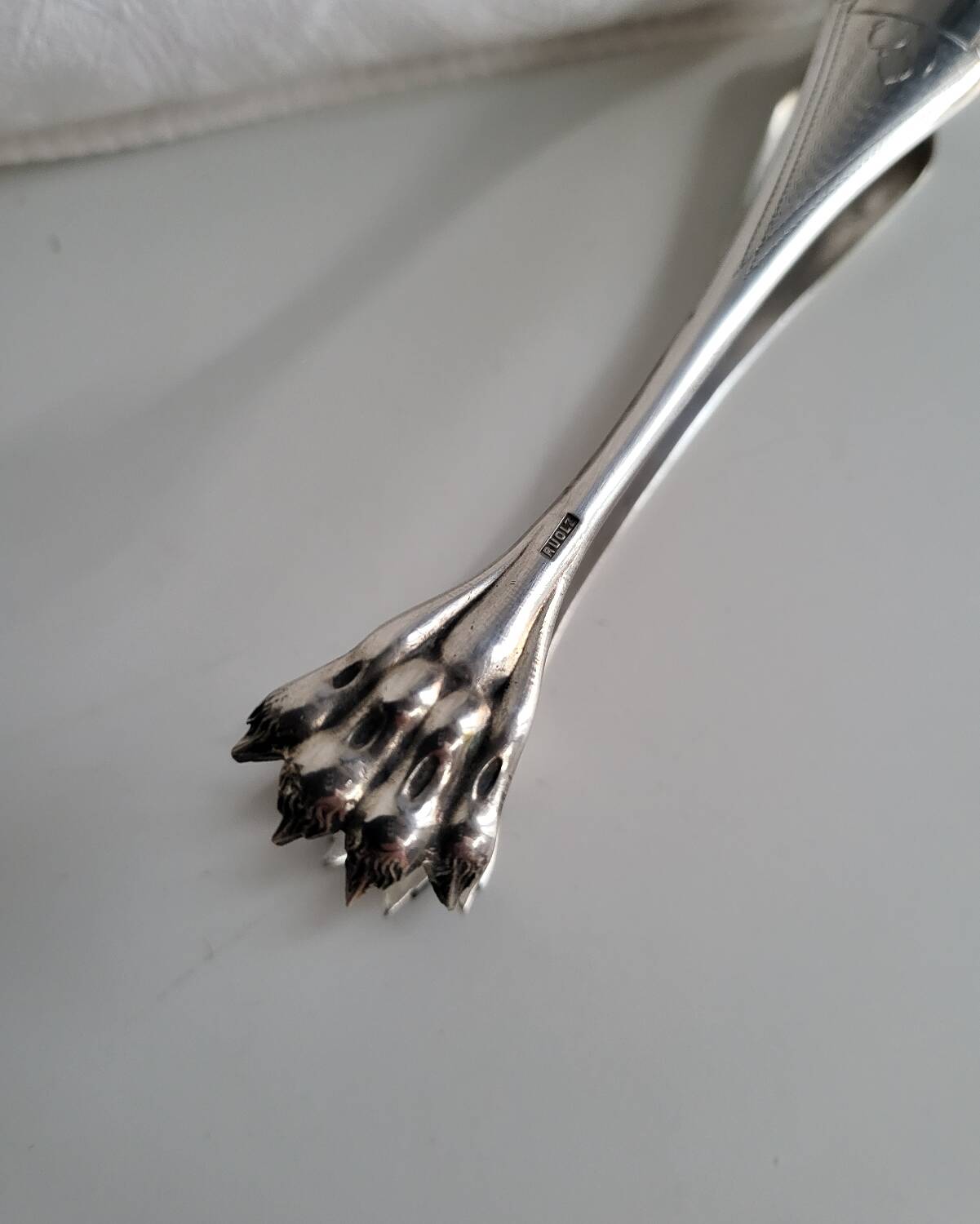 Silver-Plated Sugar Tongs Ruolz