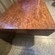Rectangular coffee table in elm burl