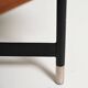 Vintage Italian teak and metal coffee table, 1970s