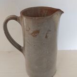 Glazed stoneware pitcher