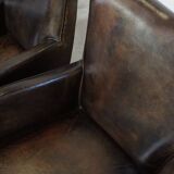 Set of 4 very beautiful sheepskin design dining chairs