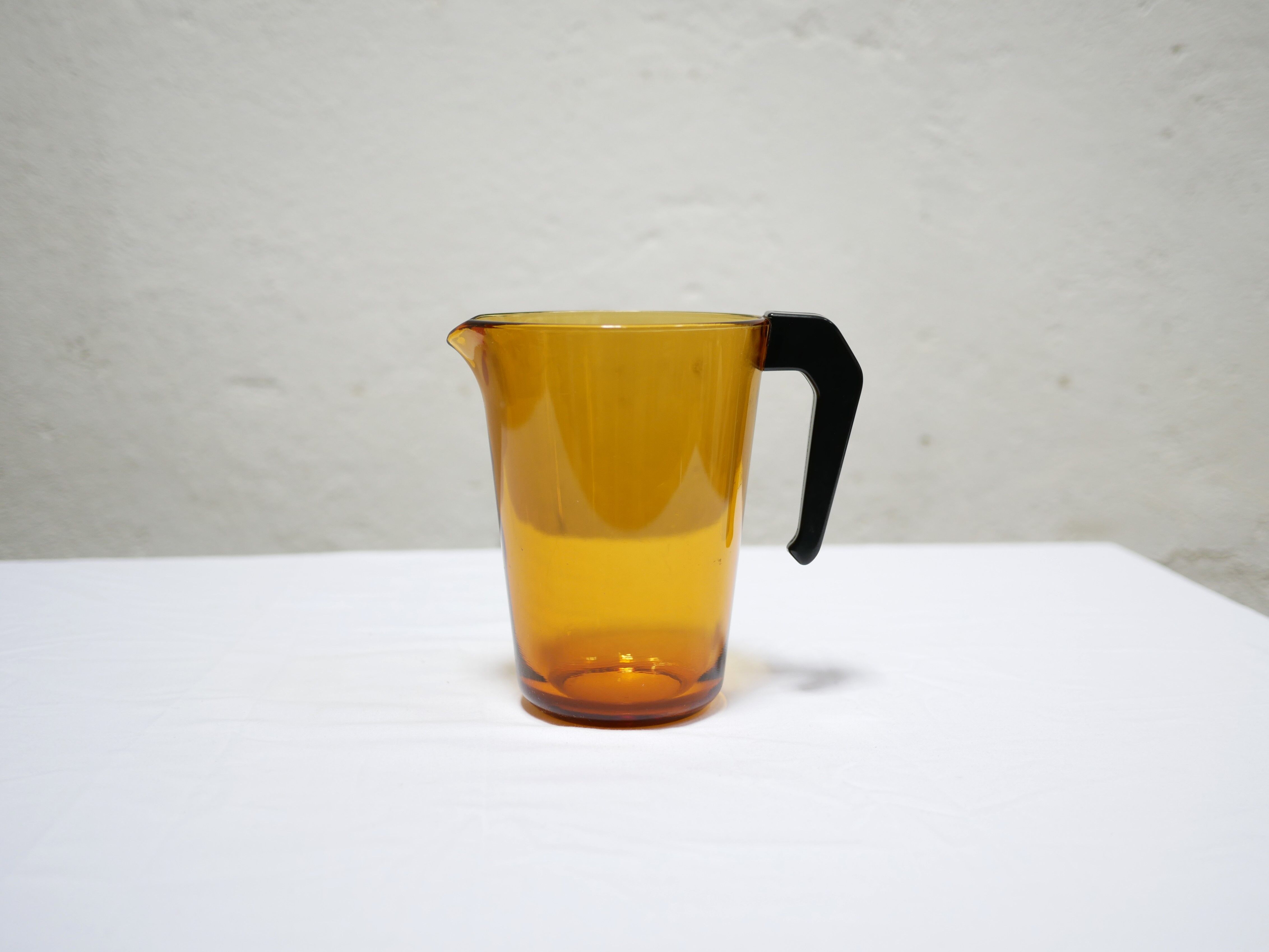 Vintage glass pitcher by Vereco, France