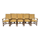 9 armchairs in the Louis XIII style