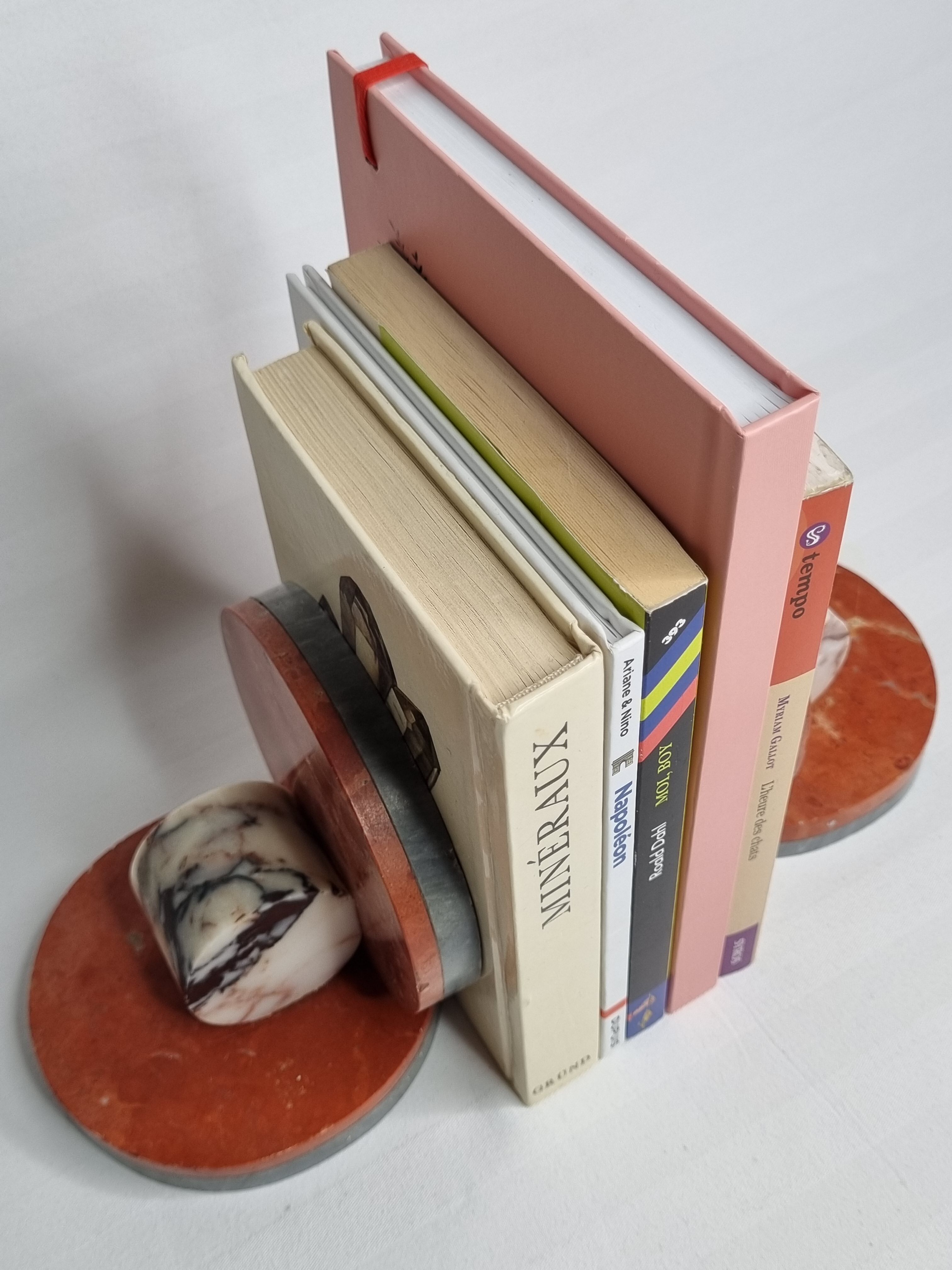 Pair of art deco marble bookends, 1930