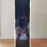 Vintage square black and brass lamp base
