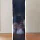 Vintage square black and brass lamp base