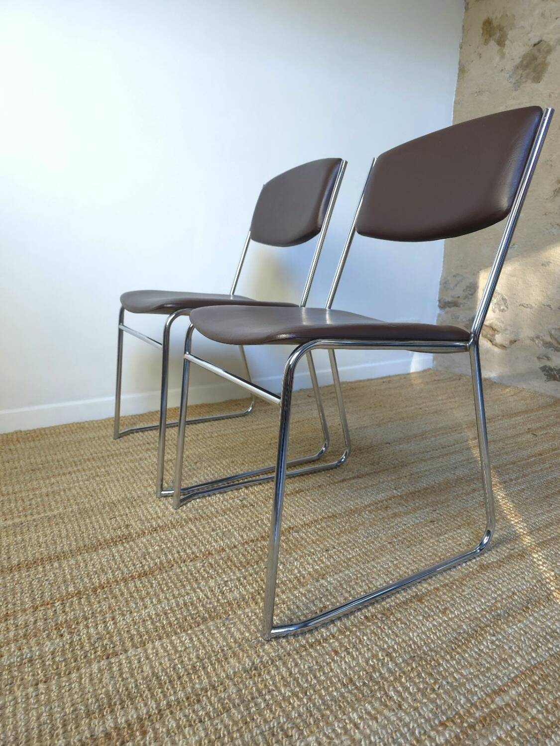 Chaises chrome