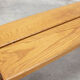 Vintage solid elm bench for Maison Regain