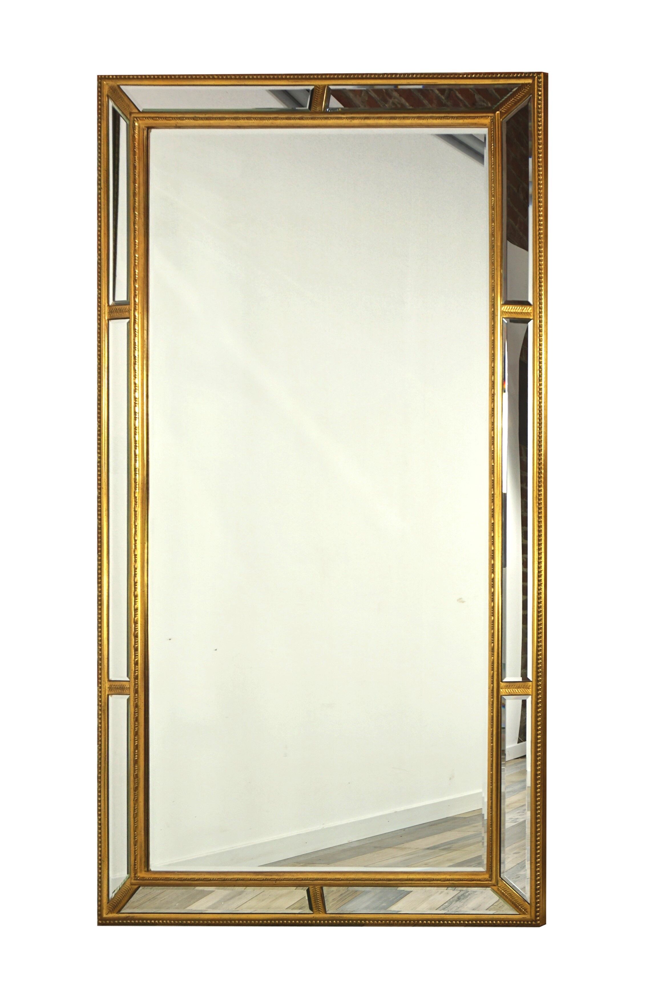 Bevelled and close-to-close mirror 109x194cm