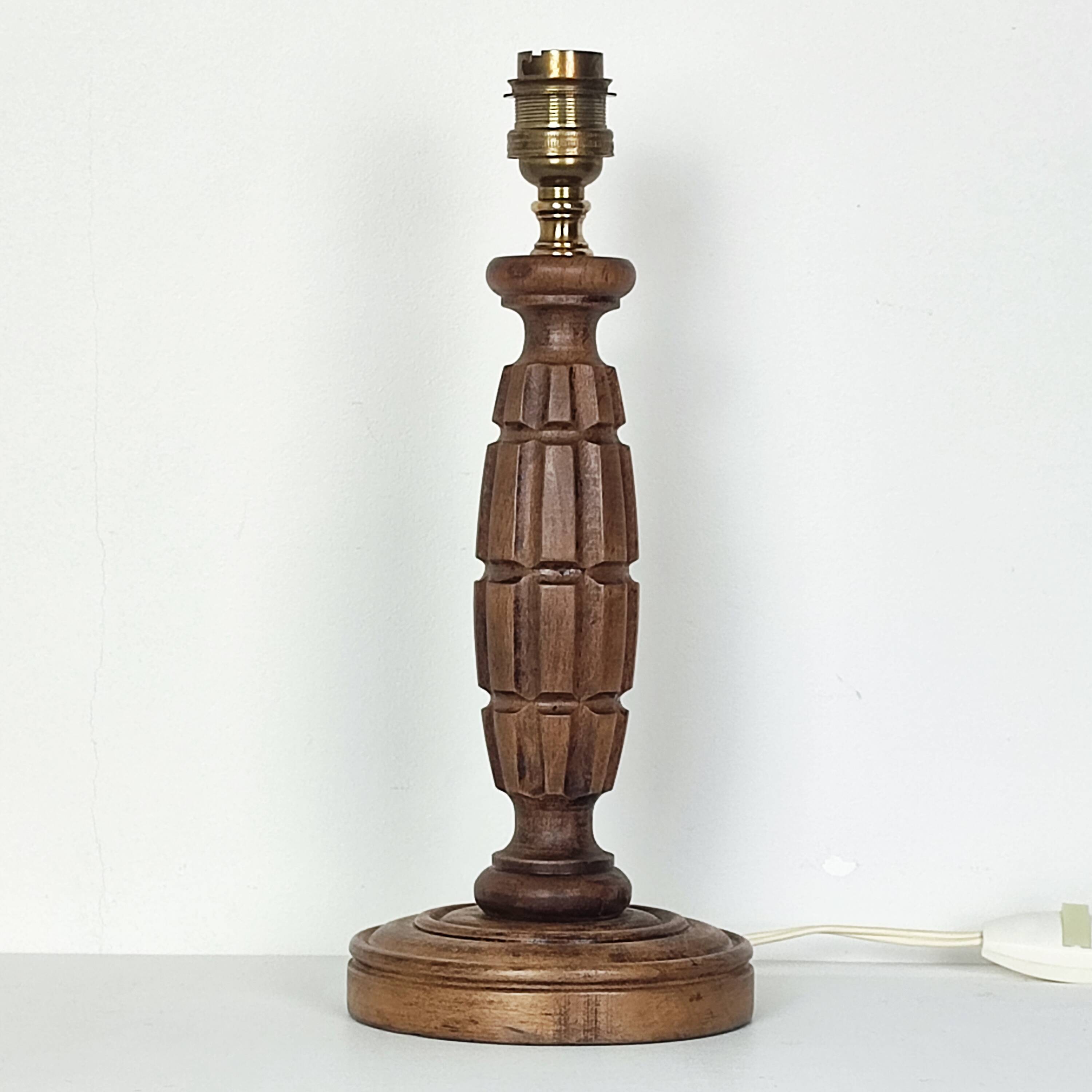 Vintage wooden lamp