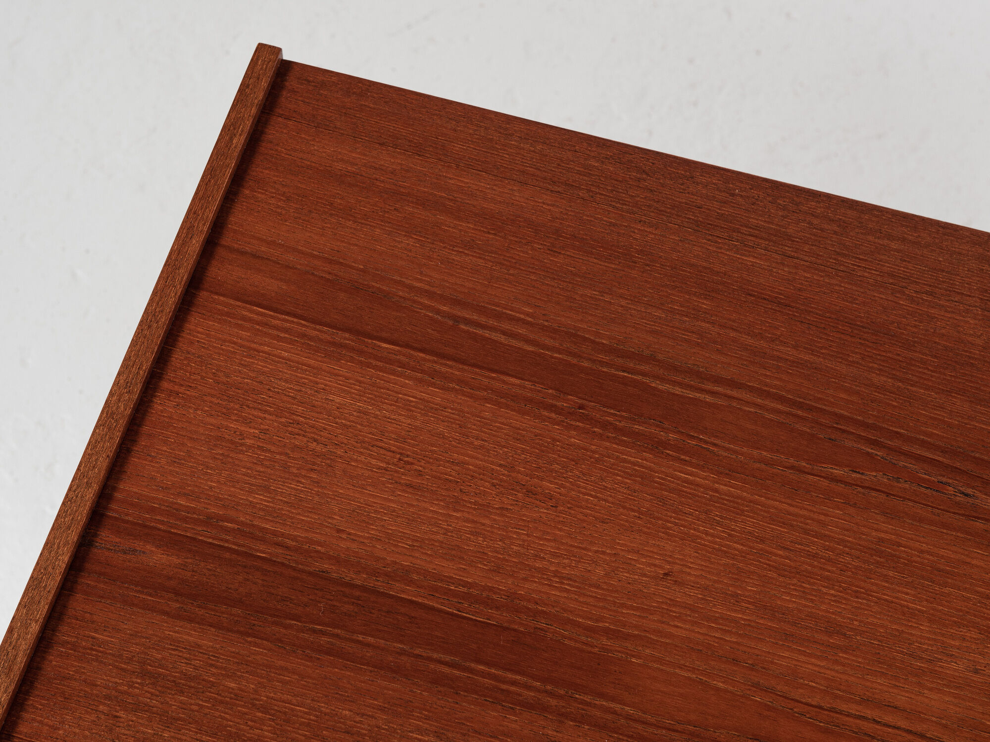 Midcentury danish compact desk with 2 drawers in teak 1960s