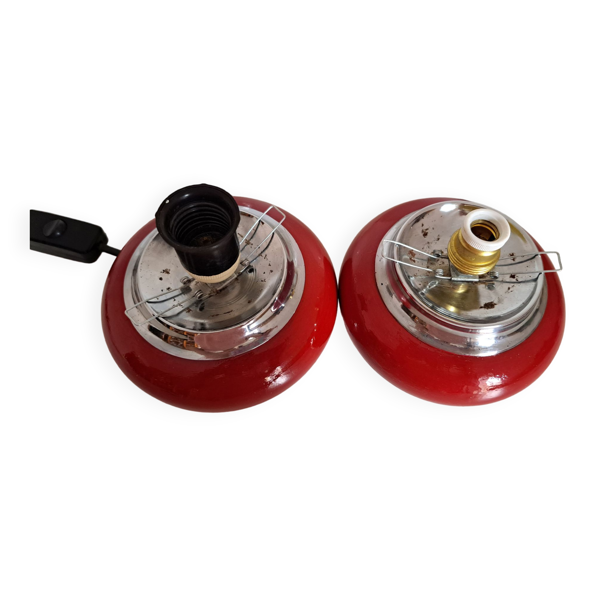 Pair of vintage bedside lamps