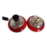 Pair of vintage bedside lamps