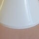 Vintage white plastic stool imitation Tam Tam from the space age of the 70s