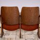 1970s vintage Czechoslovak double cinema seats