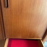 Armoire vintage scandinave en teck massif dressing 1960