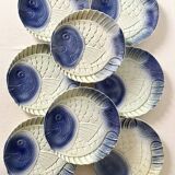 Vintage slip fish plates