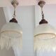 Pair of art deco style frosted glass globes