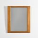 Mirror in elm by Maison Regain, France, circa 1970.