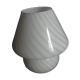 Venini lampe spirale champignon design vintage verre de murano swirl blanc