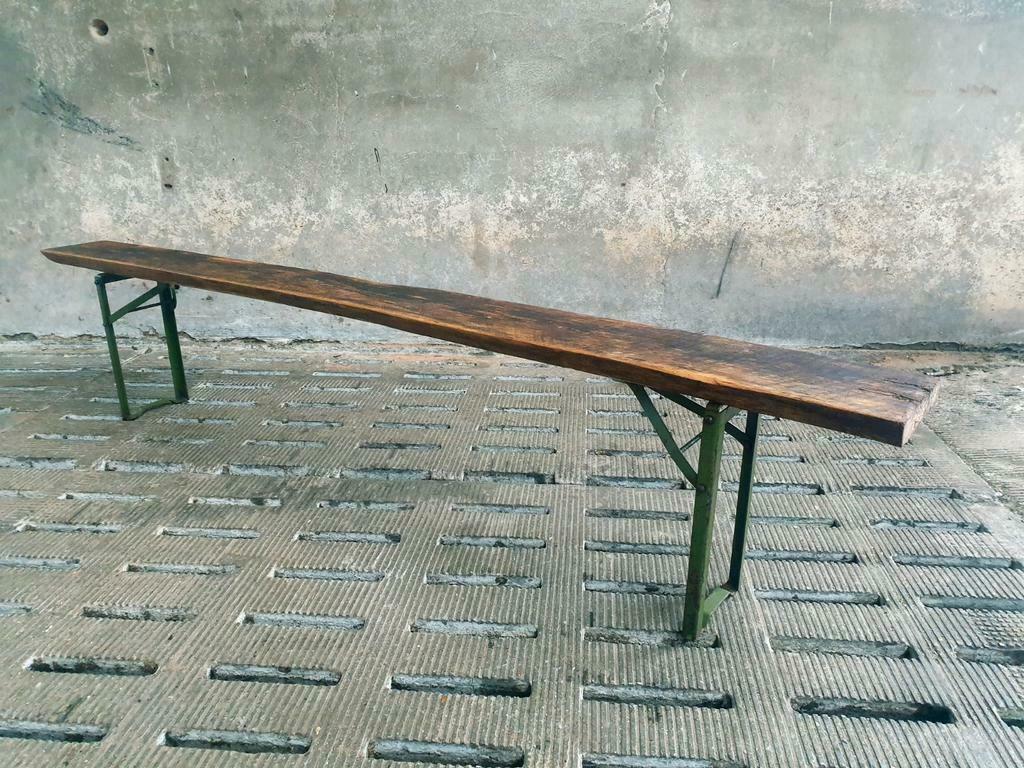 Oak garden bench foldable 220 cm